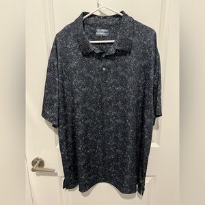 Ben Hogan Performance Polo - Black/Blue Pattern -‎ Size 2XL
